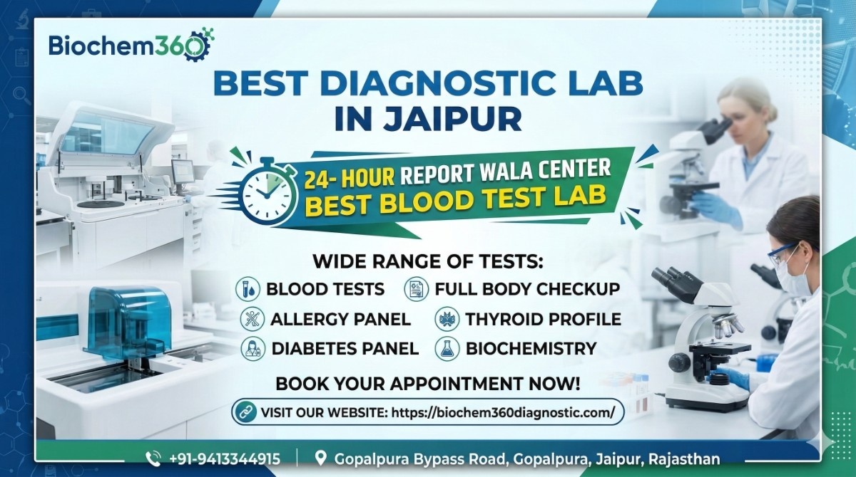 Best Diagnostic Lab in Gopalpura, Jaipur | 24-Hour Report Wala Center | Best Blood Test Lab